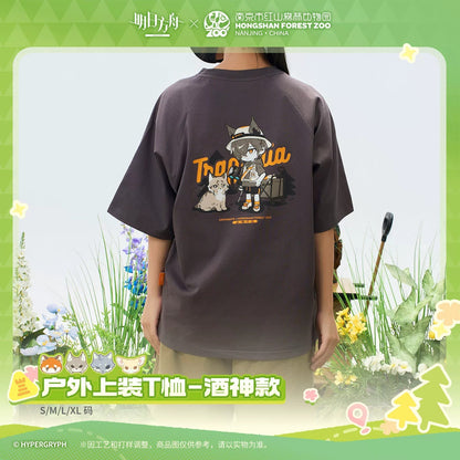 アークナイツ×紅山動物園 アウトドアTシャツ トラゴディア