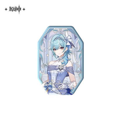 原神「璀夜華宴」シリーズ・エウルア 浮き彫りリフレクター缶バッジ