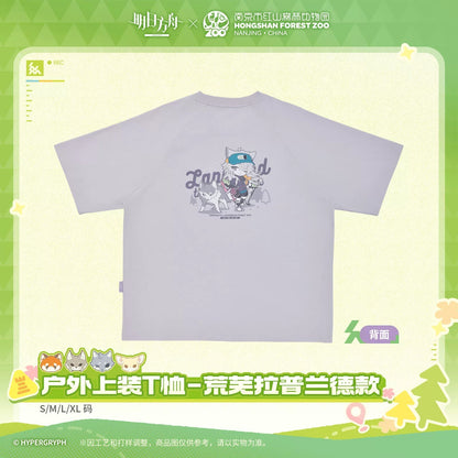 アークナイツ×紅山動物園 アウトドアTシャツ 荒蕪ラップランド