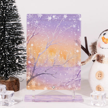 BeautyGoods 雪の縁 アクリルフレーム カードサイズ