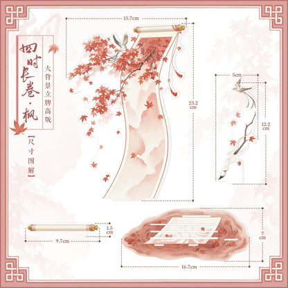 BeautyGoods 四季絵巻・楓 アクリルジオラマ Lサイズ【高さ23.2cm】