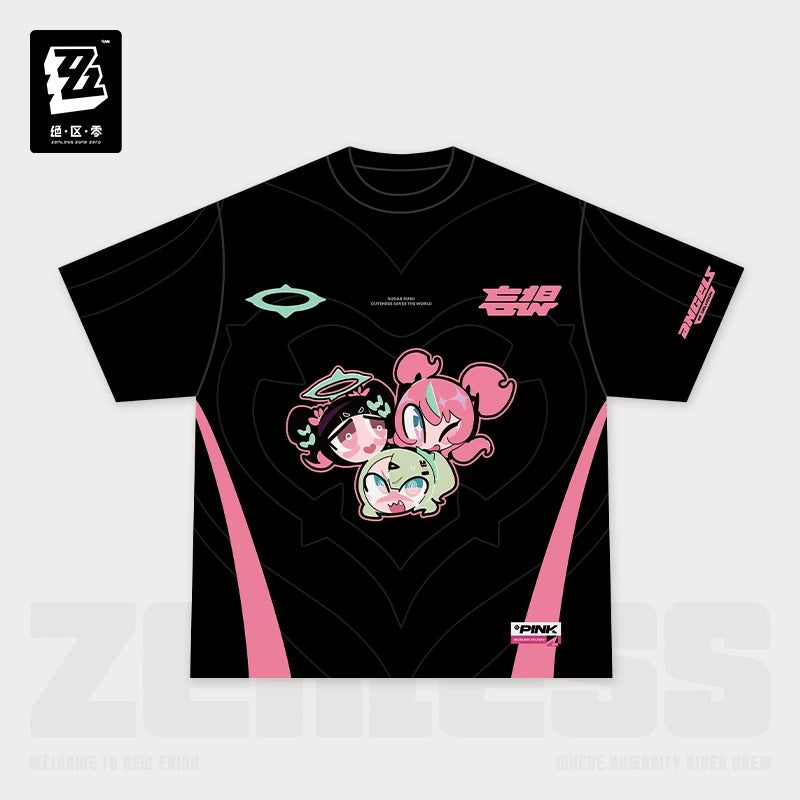 ゼンレスゾーンゼロ PINK スイートクリティカルシリーズ プリントTシャツ