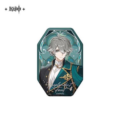 原神「璀夜華宴」シリーズ・アルハイゼン 浮き彫りリフレクター缶バッジ