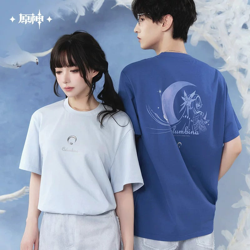 原神 コロンビーナ イメージシリーズ カジュアル半袖Tシャツ