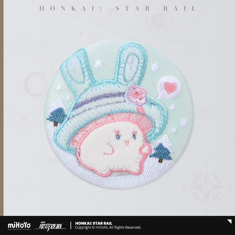 崩壊：スターレイル 兔兔菇と菇菇兔シリーズ 刺繍バッジ