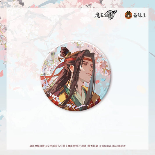 【蒼妹児】魔道祖師 桃風箋シリーズ 缶バッジ 藍忘機