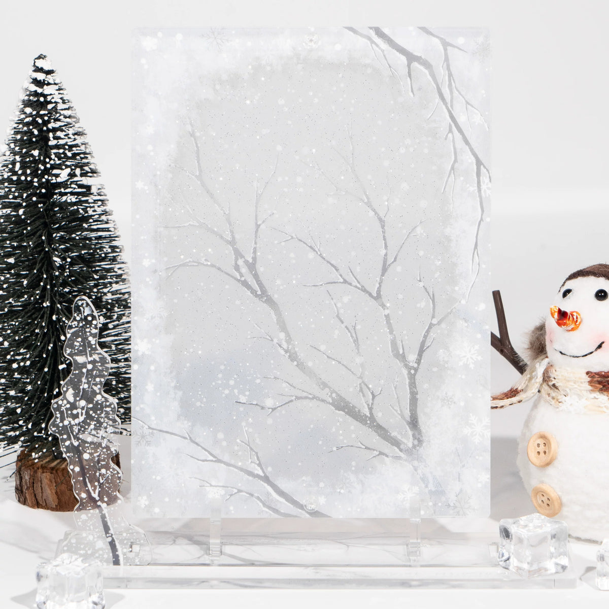 BeautyGoods 雪の縁 アクリルフレーム大 6インチ