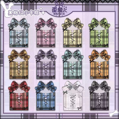 BeautyGoods Y2K風 ブラックチェック アクリルフレーム カードサイズ