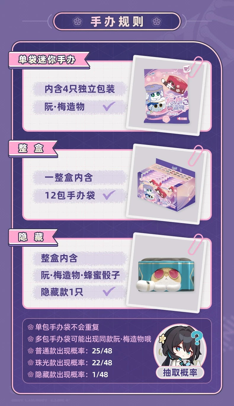 崩壊：スターレイル ルアン・メイの創造物  ミニフィギュア 第2弾 ブラインドバッグ（1袋4個入り）