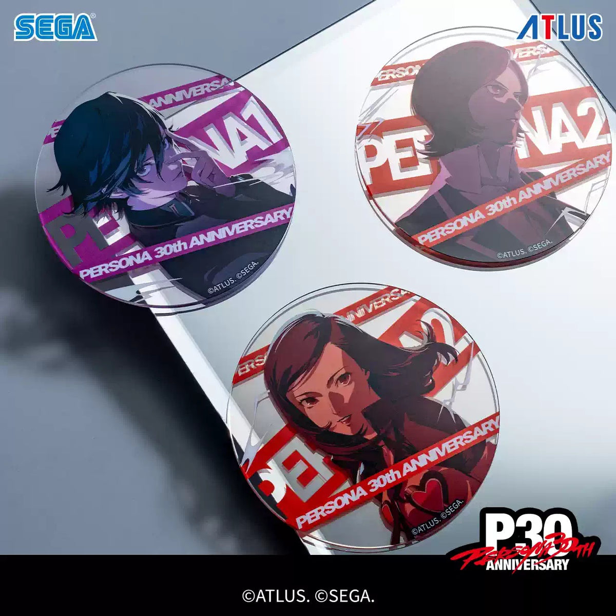 SEGA Store 中国限定 ペルソナ30周年 記念イラストA アクリルコースター 全種セット（BOX）