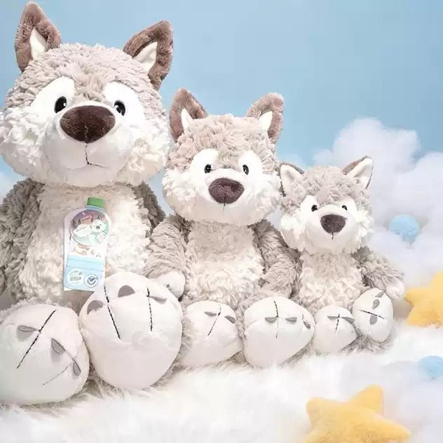 NICI Forest Friends オオカミぬいぐるみ 25cm メガネ付き