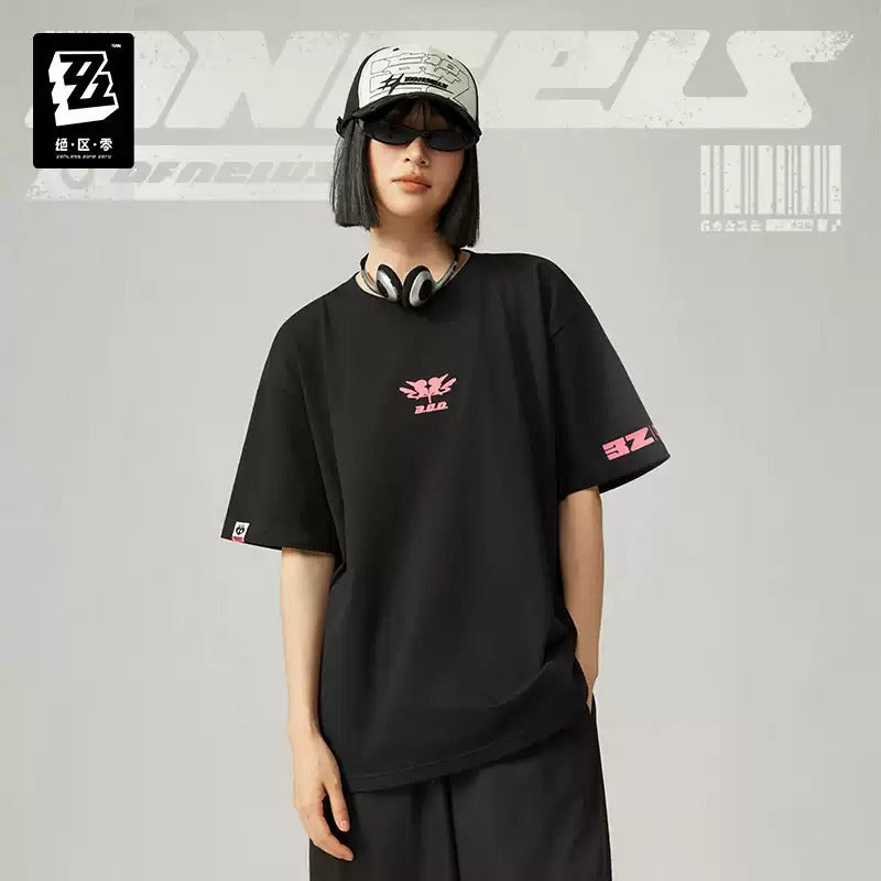 ゼンレスゾーンゼロ 三Z STUDIO 妄想天使 バイカラープリント半袖Tシャツ