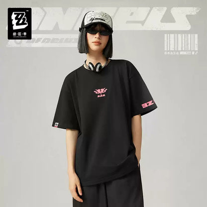 ゼンレスゾーンゼロ 三Z STUDIO 妄想天使 バイカラープリント半袖Tシャツ