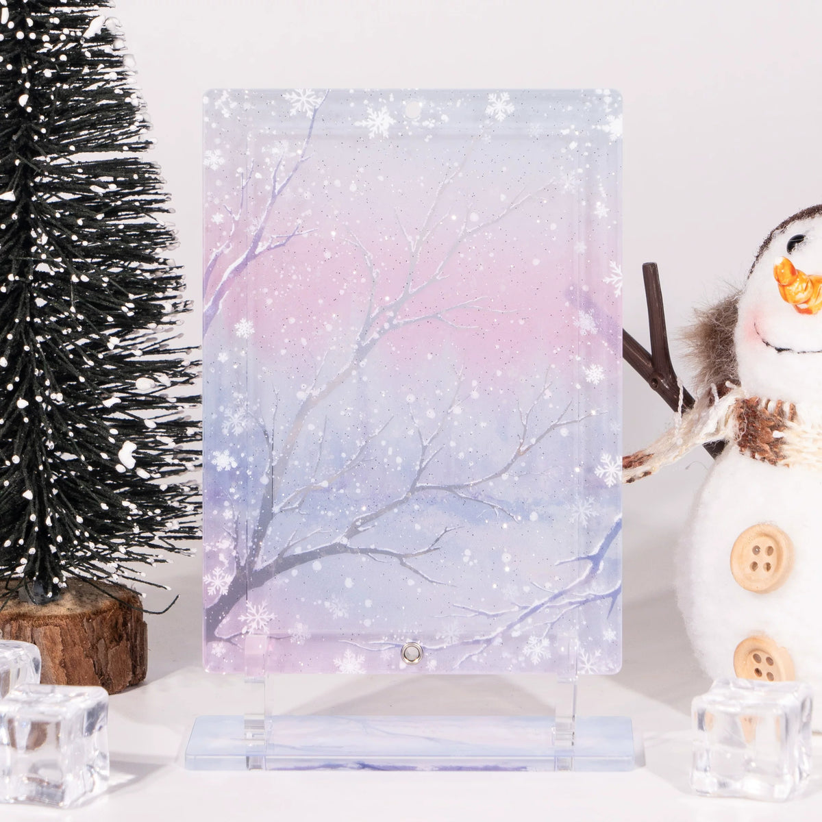BeautyGoods 雪の縁 アクリルフレーム カードサイズ