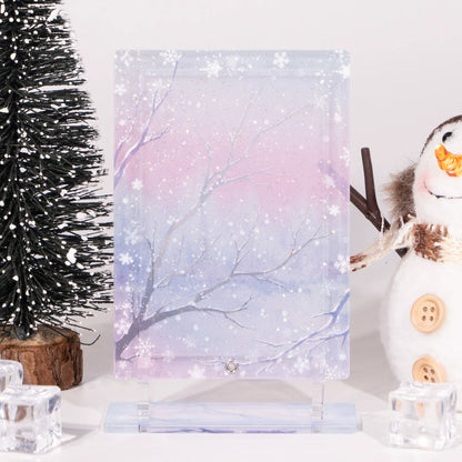 BeautyGoods 雪の縁 アクリルフレーム カードサイズ