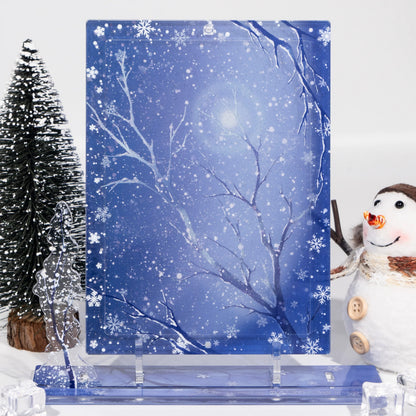 BeautyGoods 雪の縁 アクリルフレーム大 6インチ
