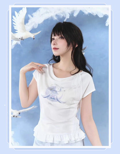 原神 コロンビーナ イメージシリーズ スリム半袖Tシャツ