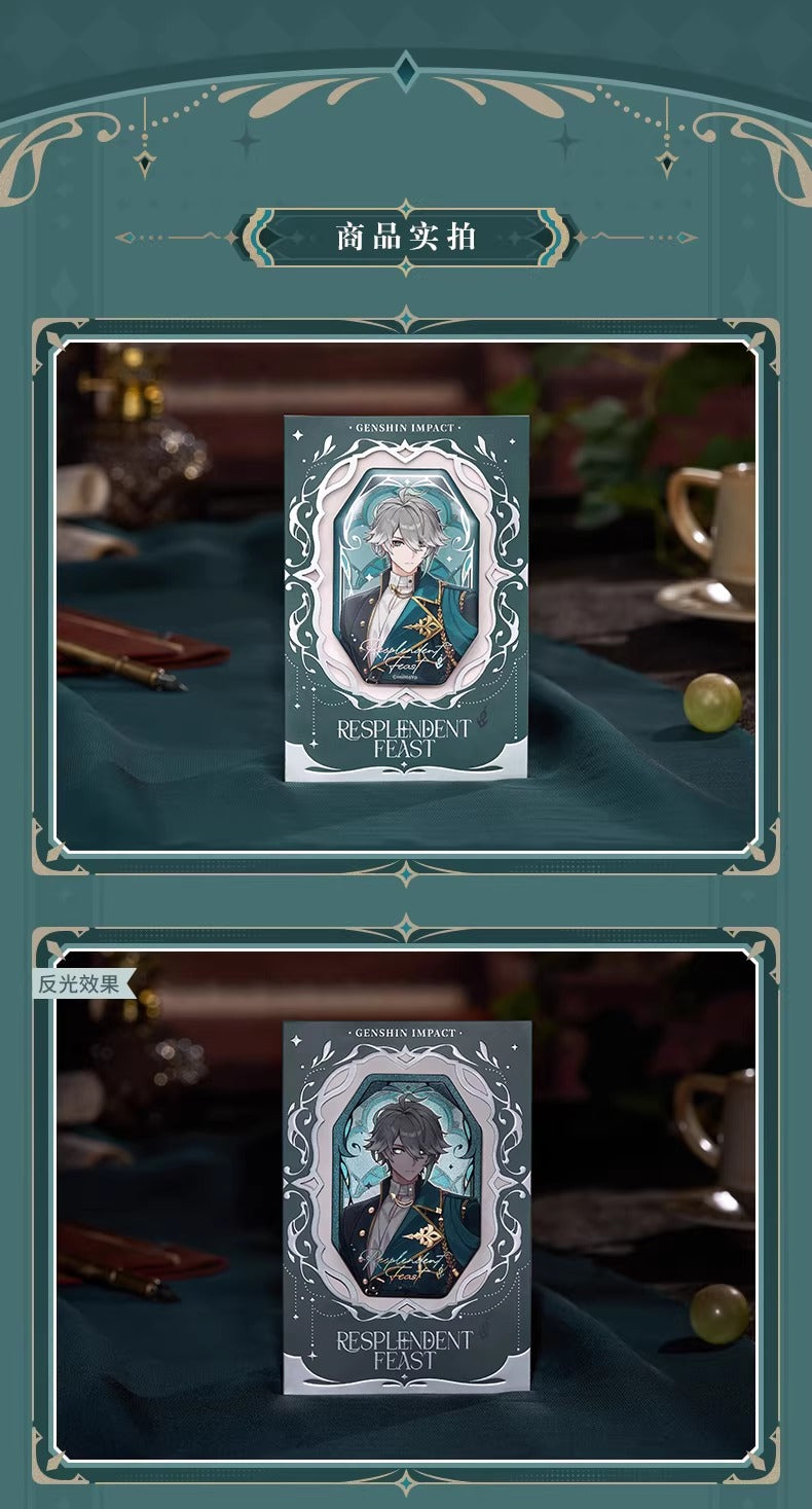 原神「璀夜華宴」シリーズ・アルハイゼン 浮き彫りリフレクター缶バッジ