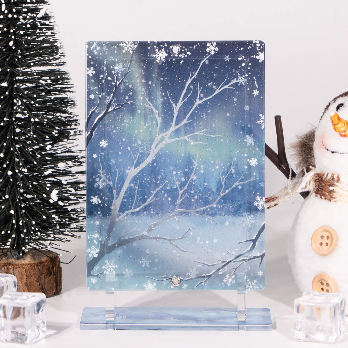 BeautyGoods 雪の縁 アクリルフレーム カードサイズ