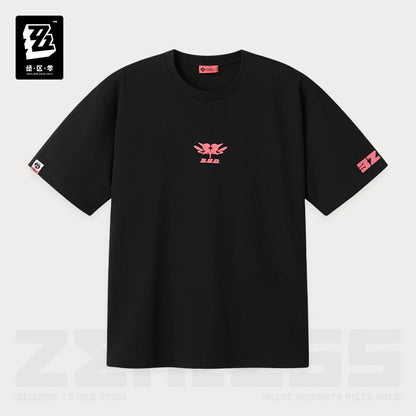 ゼンレスゾーンゼロ 三Z STUDIO 妄想天使 バイカラープリント半袖Tシャツ