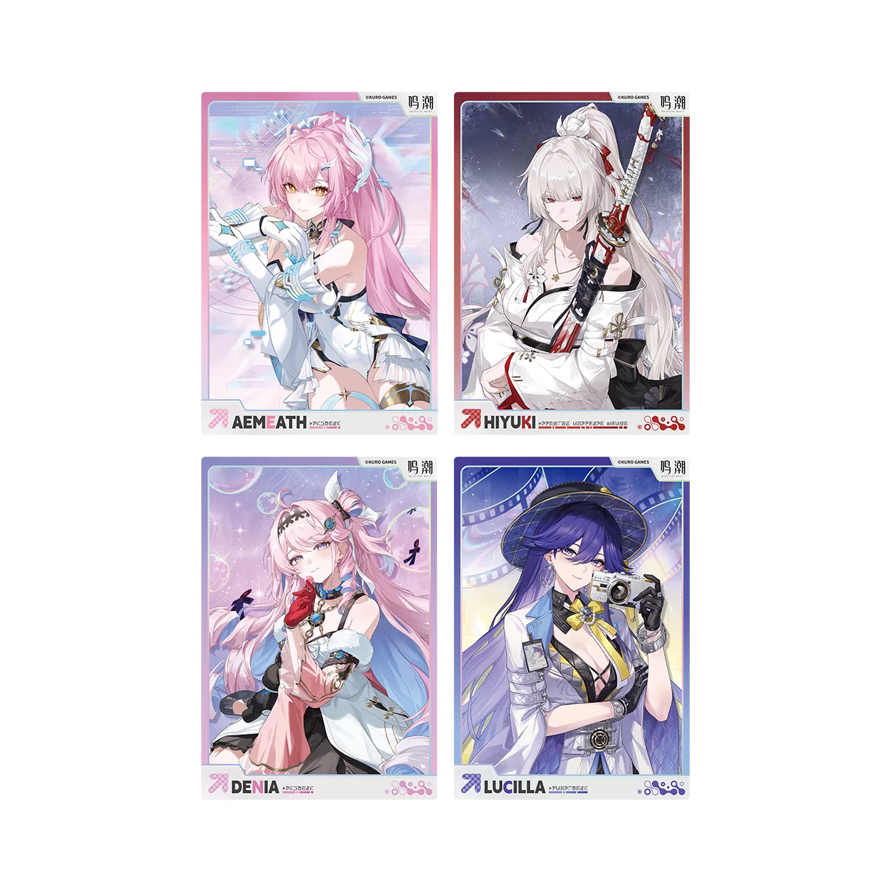 鳴潮 KURO GAMES 星炬銜夢シリーズ PETクリアカードセット