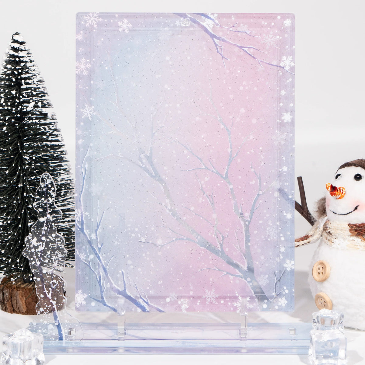 BeautyGoods 雪の縁 アクリルフレーム大 6インチ