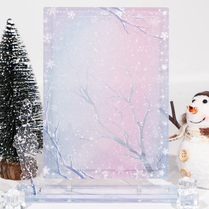 BeautyGoods 雪の縁 アクリルフレーム大 6インチ