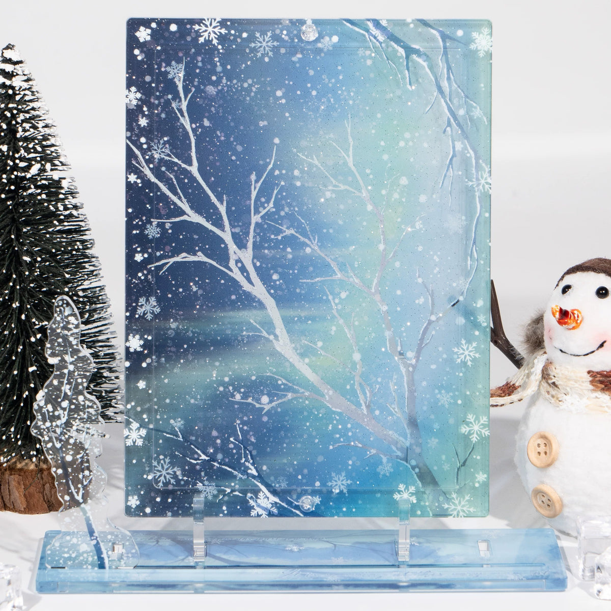 BeautyGoods 雪の縁 アクリルフレーム大 6インチ