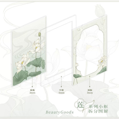 BeautyGoods ネオチャイナ・蓮 アクリルフレーム カードサイズ