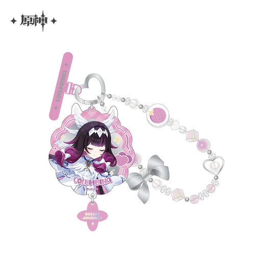 原神 星稚夢旅シリーズ ミラースマホストラップ コロンビーナ