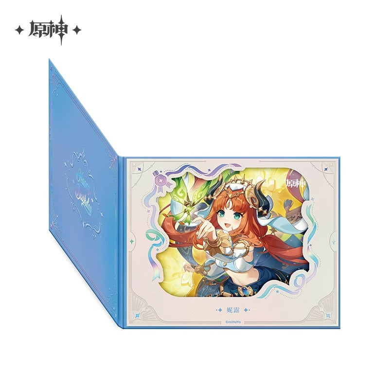 原神 命定の日シリーズ キャラクター フリップ式花窓風 色紙 2025 Vol.4