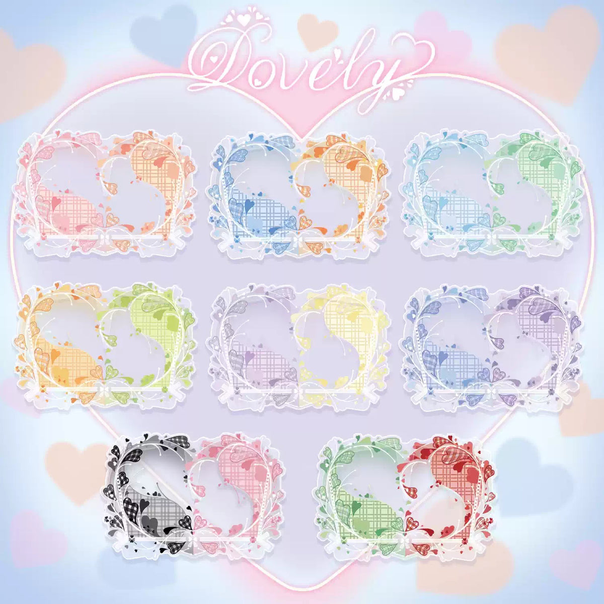 BeautyGoods Lovelyシリーズ ペアアクリルフレーム カードサイズ