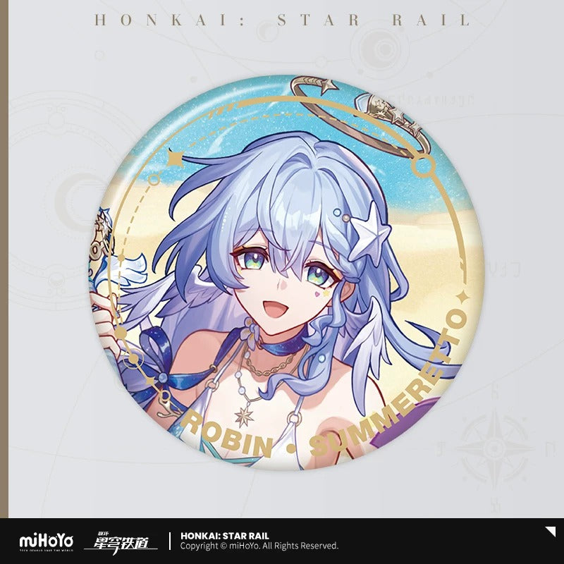 崩壊：スターレイル 立ち絵シリーズ 缶バッジ 記憶運命 ロビン・夏空の歌