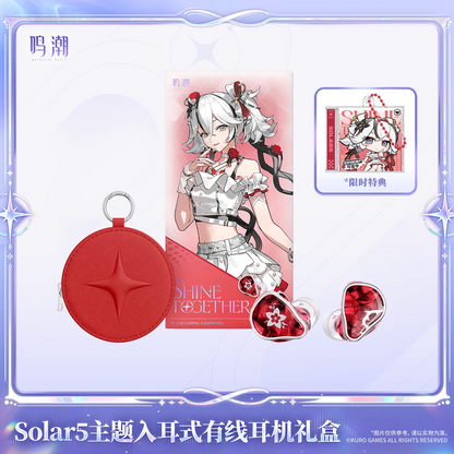 鳴潮 KURO GAMES Solar5テーマ 椿 カナル型有線イヤホン ギフトBOX