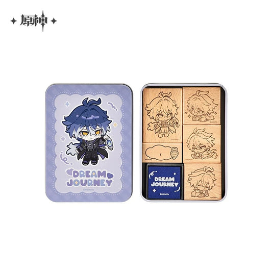 原神 星稚夢旅シリーズ デフォルメ木製スタンプBOX フリンズ