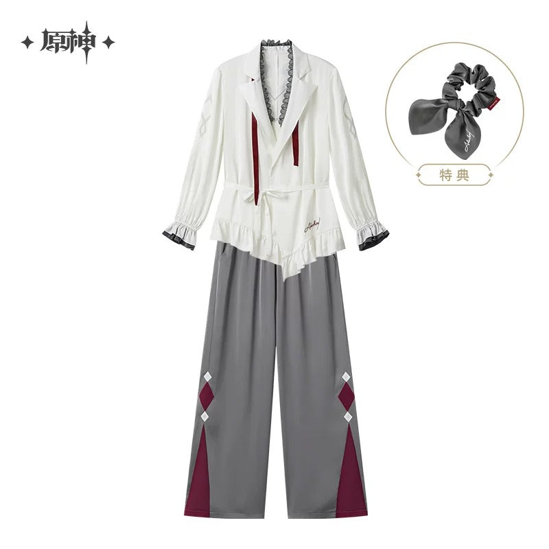 原神 夜畔の茶話シリーズ ルームウェアセット（シュシュ付き） アルレッキーノ