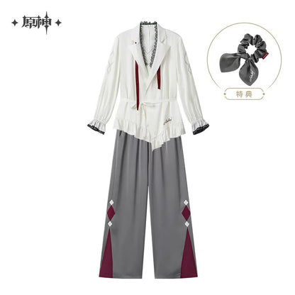 原神 夜畔の茶話シリーズ ルームウェアセット（シュシュ付き） アルレッキーノ