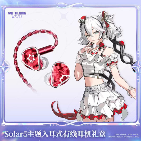 鳴潮 KURO GAMES Solar5テーマ 椿 カナル型有線イヤホン ギフトBOX