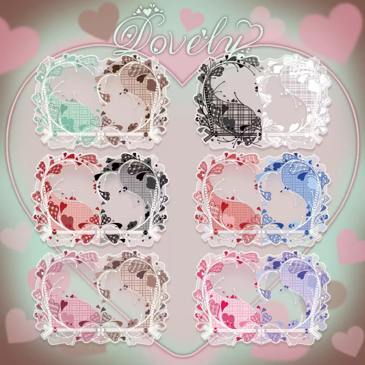 BeautyGoods Lovelyシリーズ ペアアクリルフレーム カードサイズ