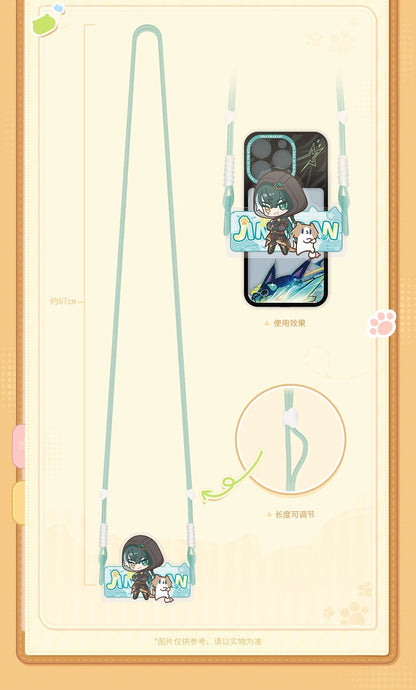 鳴潮×月薪ニャンコ 共鳴の日常テーマ アクリルスマホグリップ KURO GAMES