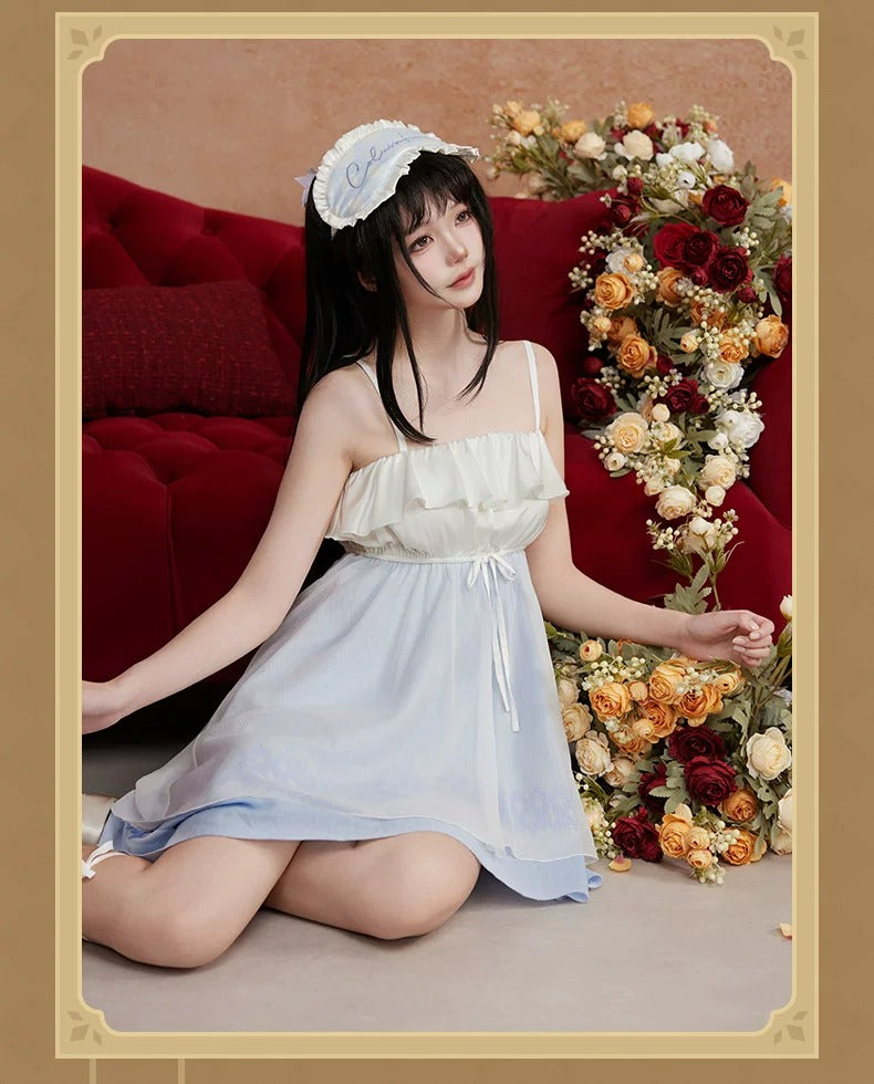 原神 夜畔の茶話シリーズ ルームワンピースセット（アイマスク付き） コロンビーナ