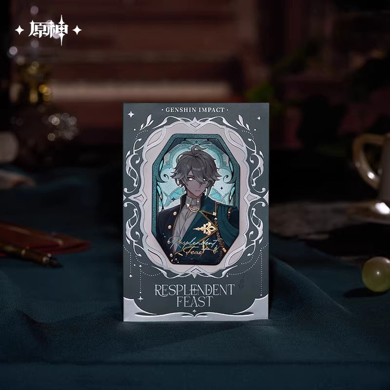 原神「璀夜華宴」シリーズ・アルハイゼン 浮き彫りリフレクター缶バッジ