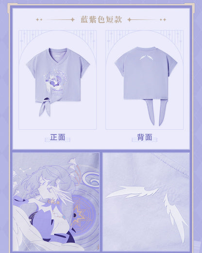 【予約】崩壊スターレイル ロビン印象シリーズ クロップドTシャツ 2色展開（25年10月以降出荷）