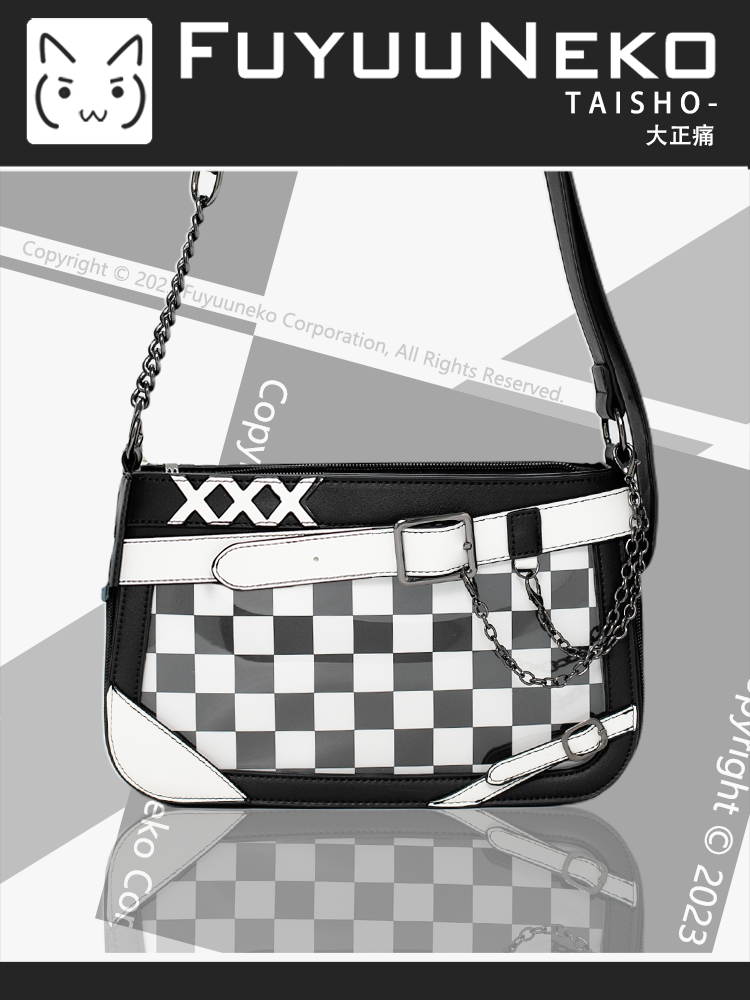 【予約】浮遊猫 「大正」痛バッグ ショルダーバッグ