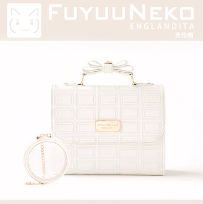 【予約】浮遊猫 「チョコレート」痛バッグ 2wayハンドバッグ　缶バッジバッグ付き