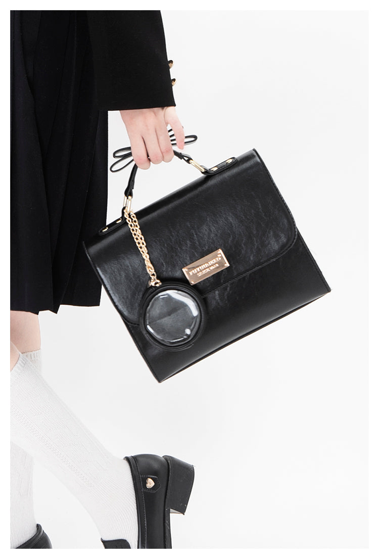 【予約】浮遊猫 「チョコレート」痛バッグ 2wayハンドバッグ　缶バッジバッグ付き