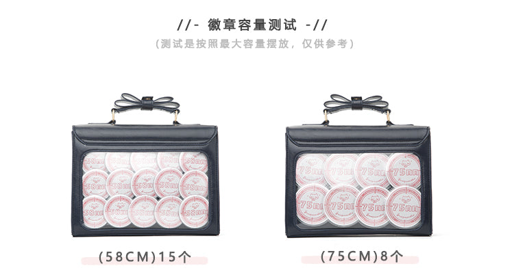 【予約】浮遊猫 「チョコレート」痛バッグ 2wayハンドバッグ　缶バッジバッグ付き