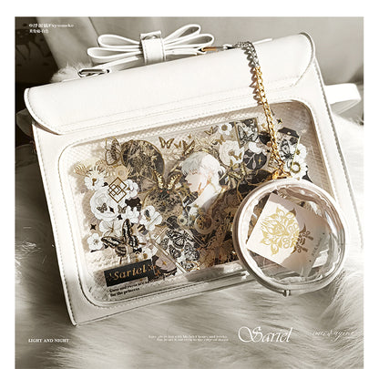 【予約】浮遊猫 「チョコレート」痛バッグ 2wayハンドバッグ　缶バッジバッグ付き