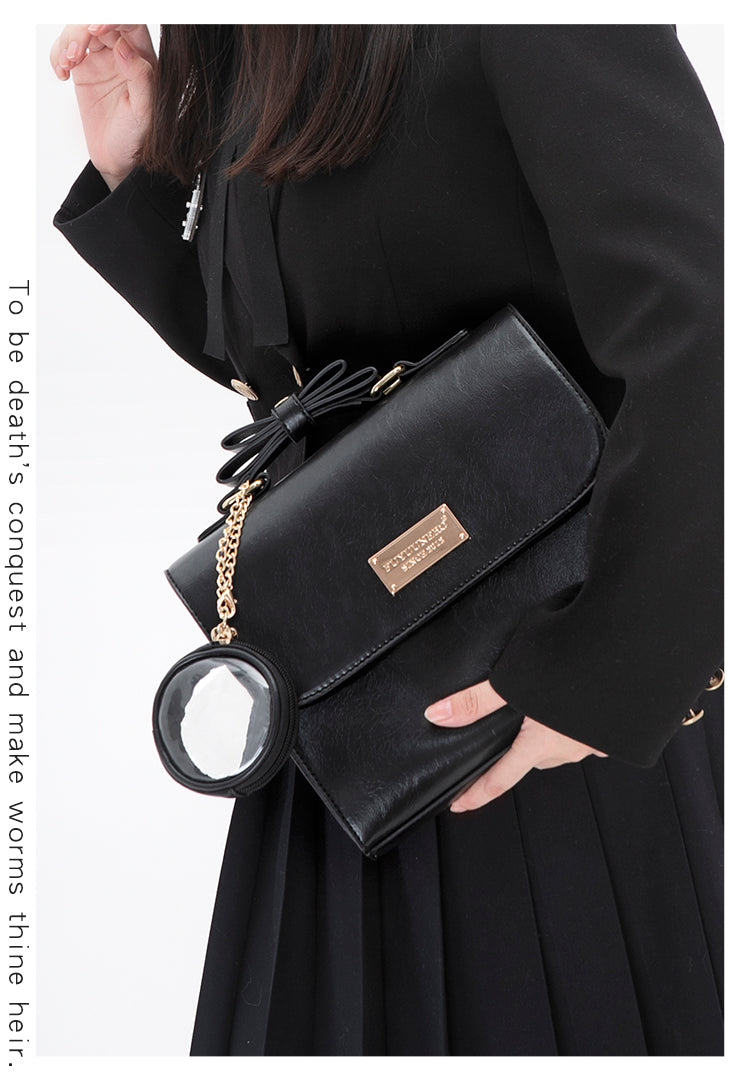 【予約】浮遊猫 「チョコレート」痛バッグ 2wayハンドバッグ　缶バッジバッグ付き