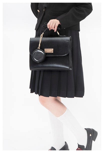 【予約】浮遊猫 「チョコレート」痛バッグ 2wayハンドバッグ　缶バッジバッグ付き